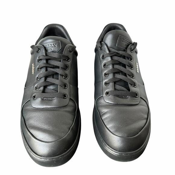 Bally Men Manny Black Calf Leather Lace Up Sneakers Size 12 main image 6